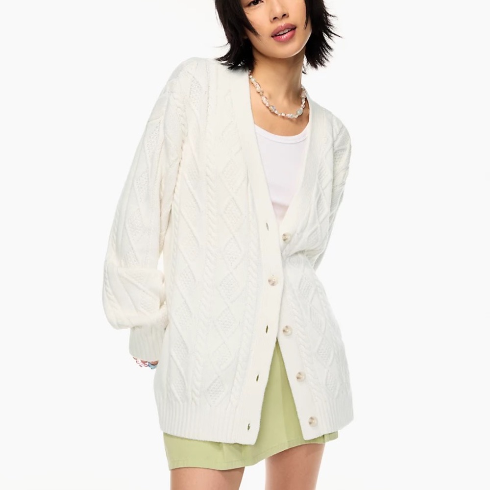 Sunday Best White Cardigan Aritzia